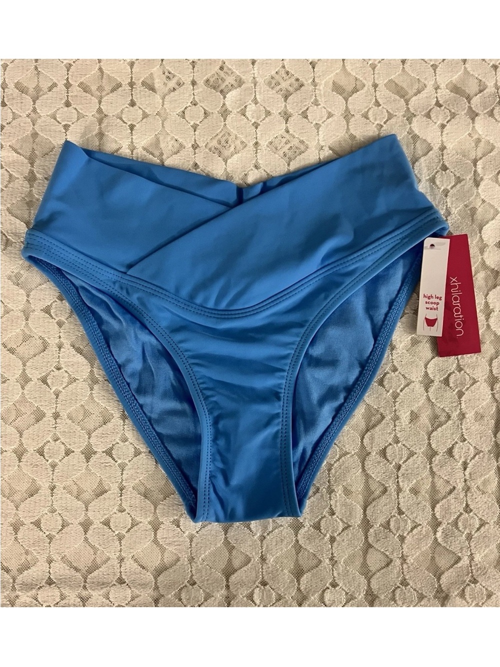 Xhilaration Blue V-Waist Bikini Bottoms